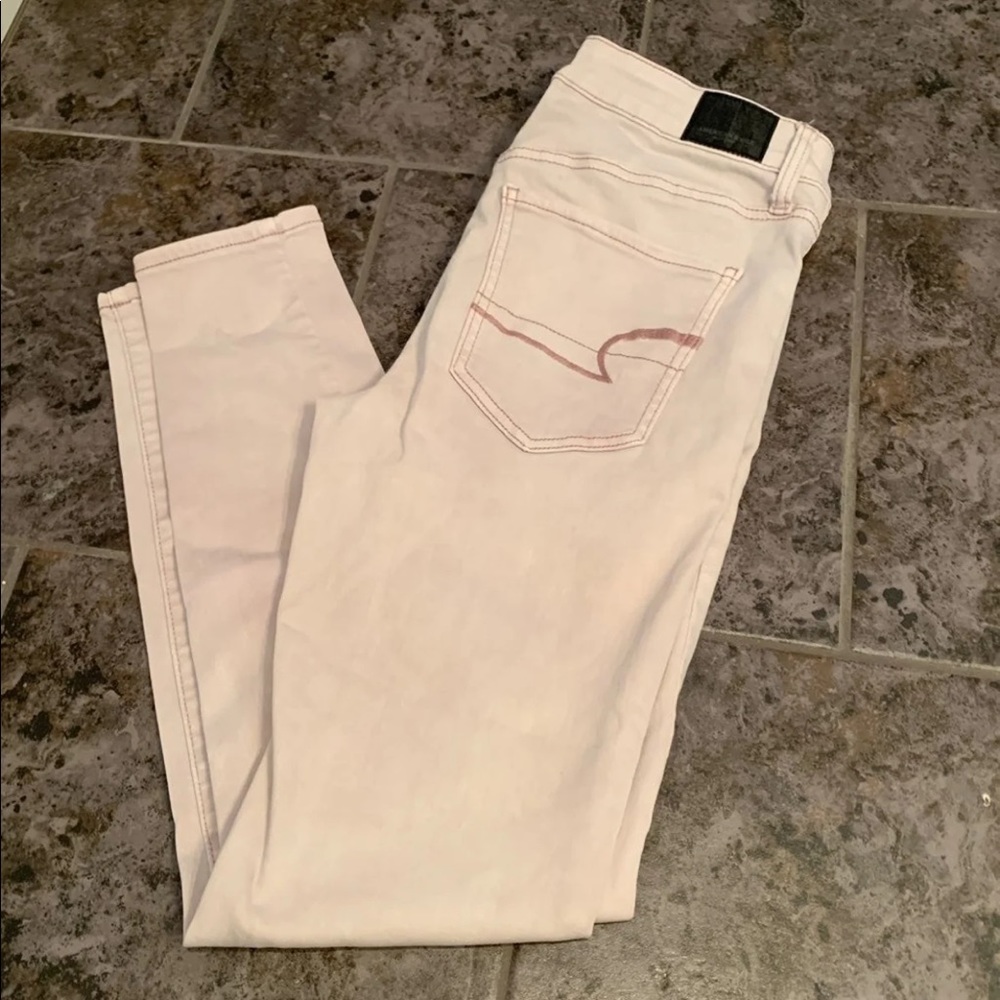 Light Pink Wash American Eagle Jeans